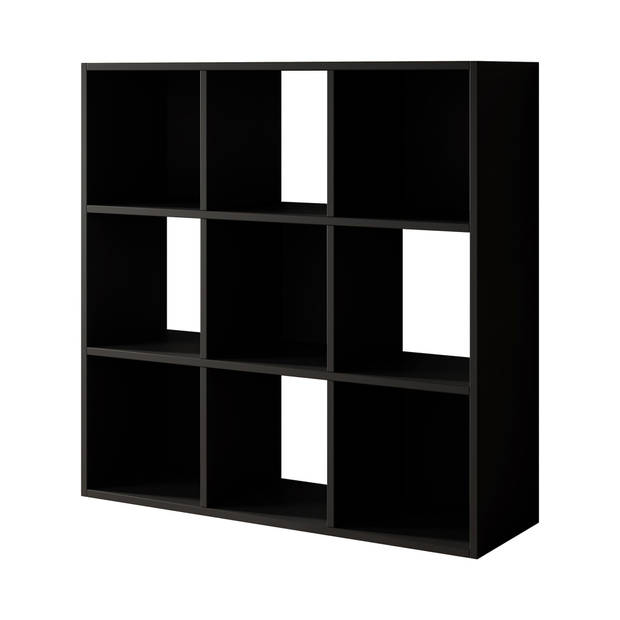 Meubella Boekenkast Cajsa - Zwart - 90 cm