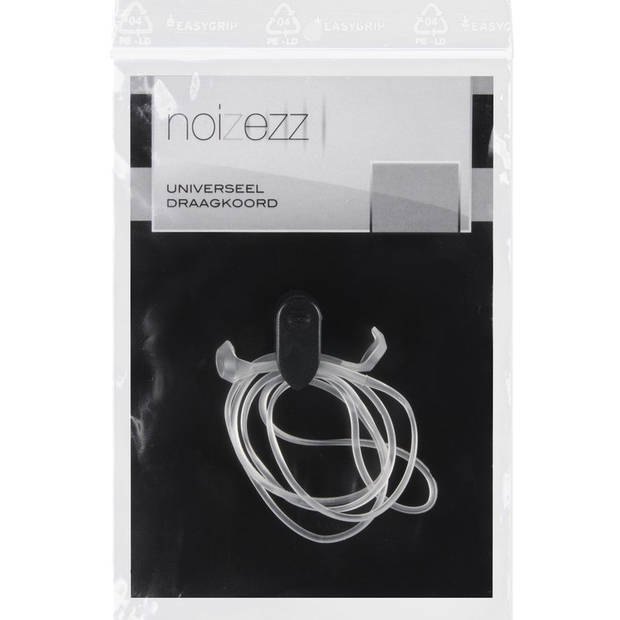Noizezz - Universal draagkoord voor de oordoppen - met klem - 1 stuk