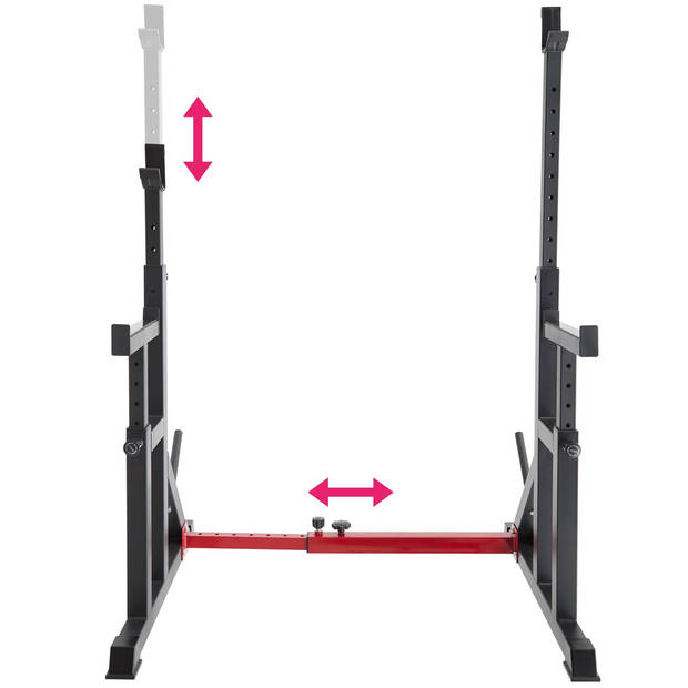 tectake® - squat rek - squat rack - Creed - robuust - 404237