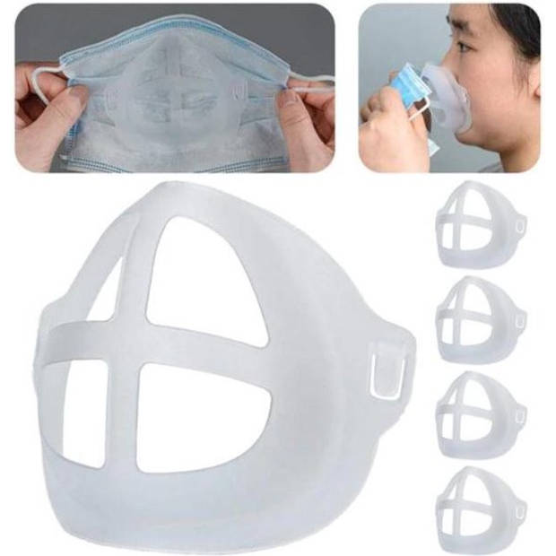 3D Maskerbeugel Lippenstift & Make-up Bescherming 3D Beugel voor Mondkapje Herbruikbaar & Wasbaar