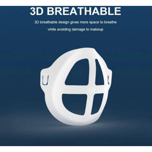 3D Maskerbeugel Lippenstift & Make-up Bescherming 3D Beugel voor Mondkapje Herbruikbaar & Wasbaar