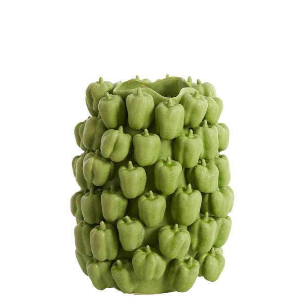 Light & Living - Vaas BELLPEPPER - 35x33x47cm - Groen