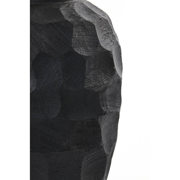 Light&living Vaas deco Ø23x53 cm BONTOC hout mat zwart