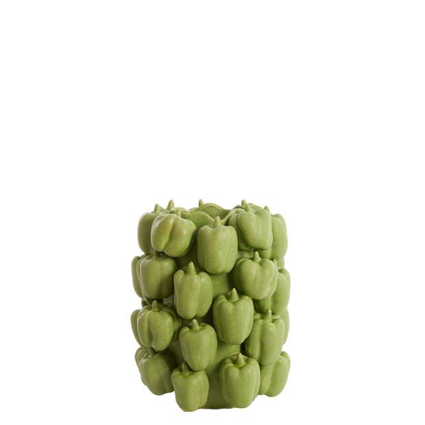 Light & Living - Vaas BELLPEPPER - 23.5x23x32.5cm - Groen