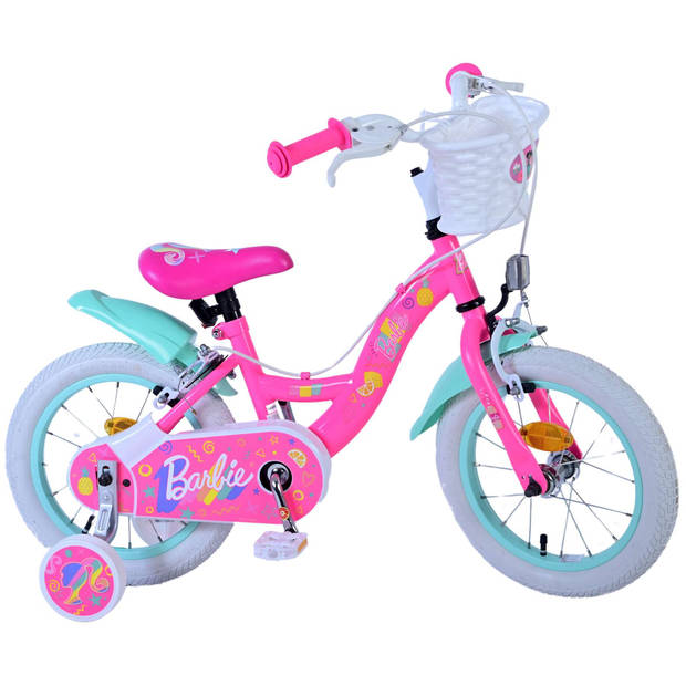 Barbie Kinderfiets - Meisjes - 14 inch - Roze - Twee handremmen