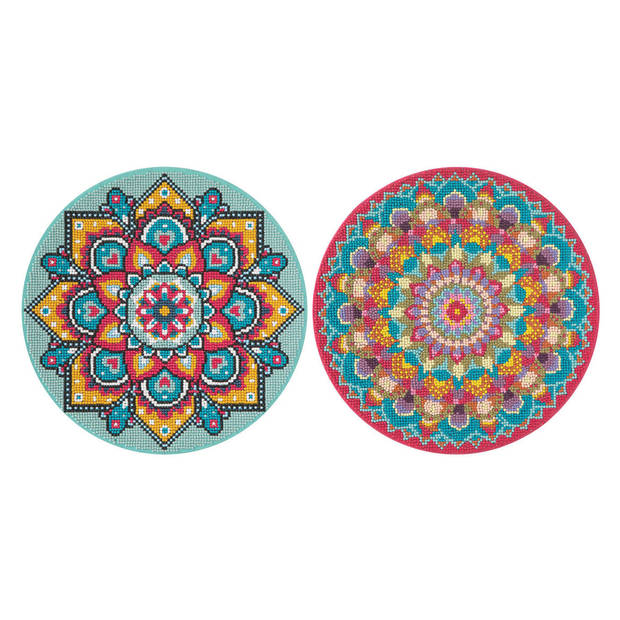 Creative Craft Group Diamond Painting Mandala Canvas, 30cm