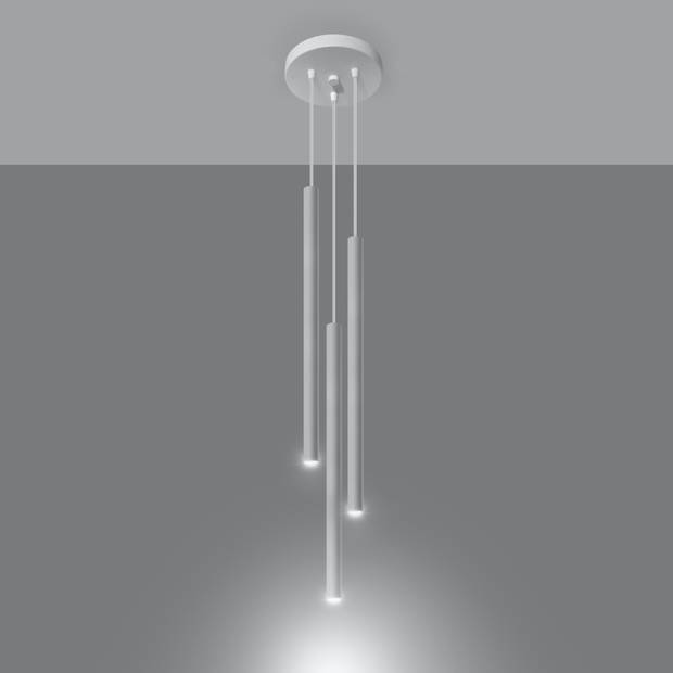 Sollux Hanglamp Pastelo 3 lichts Ø 20 cm wit