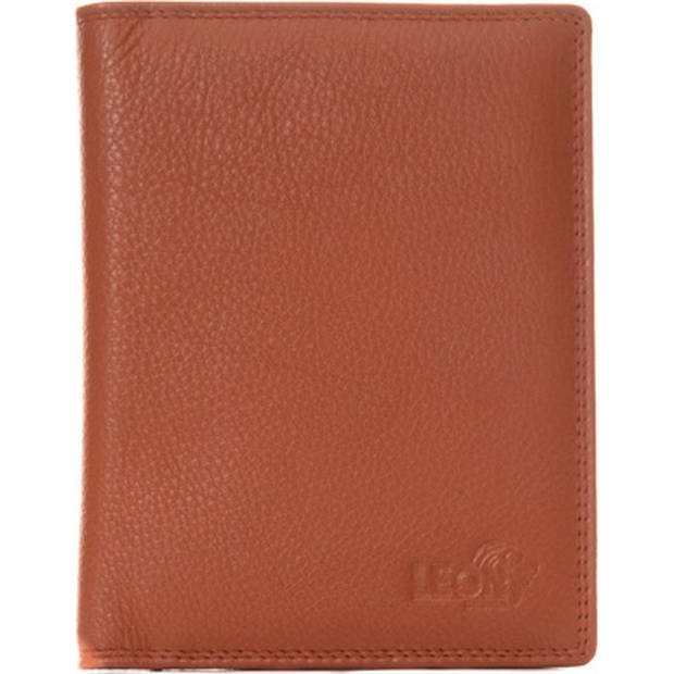 Paspoort hoesje - Compact - Leer - Oranje