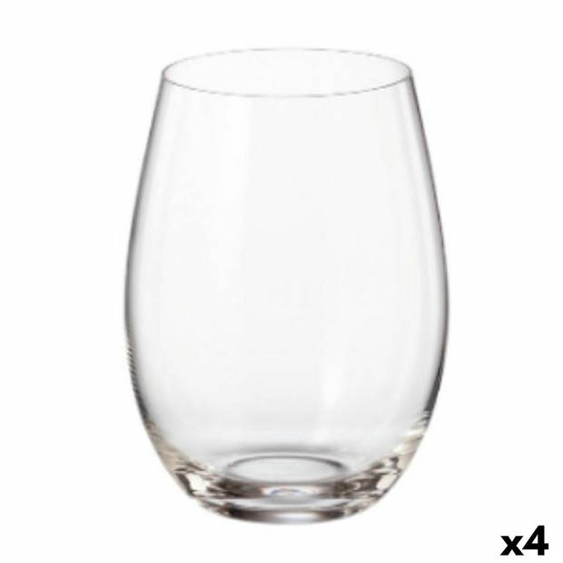 Glazenset Bohemia Crystal Clara 560 ml Kristal 6 Onderdelen (4 Stuks)