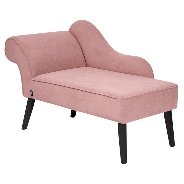 Beliani BIARRITZ - Chaise longue-Roze-Polyester