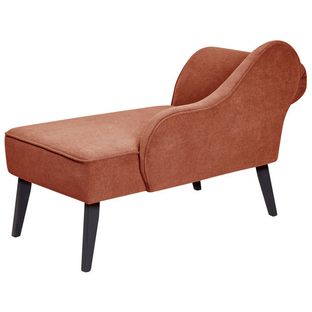 Beliani BIARRITZ - Chaise longue-Rood-Polyester