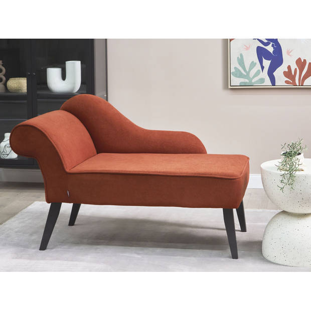 Beliani BIARRITZ - Chaise longue-Rood-Polyester