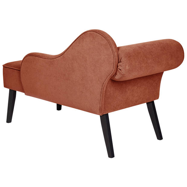 Beliani BIARRITZ - Chaise longue-Rood-Polyester