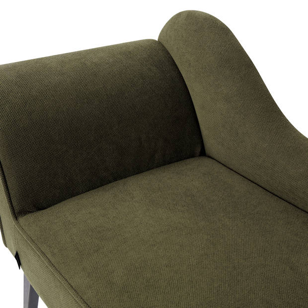 Beliani BIARRITZ - Chaise longue-Groen-Polyester