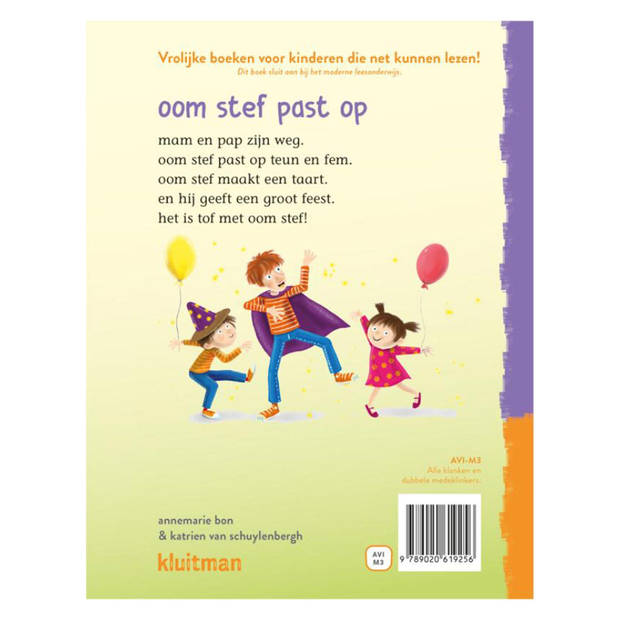 Uitgeverij Kluitman Lees lees lees oom stef past op (AVI-M3)