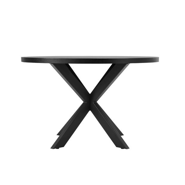 Giga Meubel - Eettafel Rond 120cm - Zwart - 2-4 Personen - Vancouver