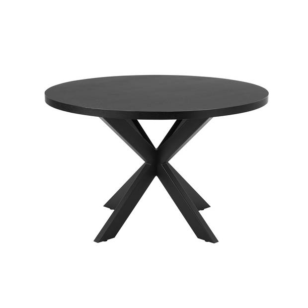 Giga Meubel - Eettafel Rond 120cm - Zwart - 2-4 Personen - Vancouver