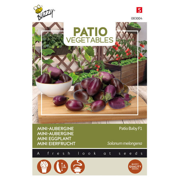 Buzzy - Patio Veggies, Aubergine Patio Baby F1