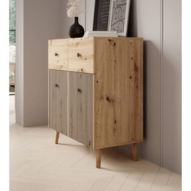 Meubella Dressoir Bali - Eiken - 90 cm