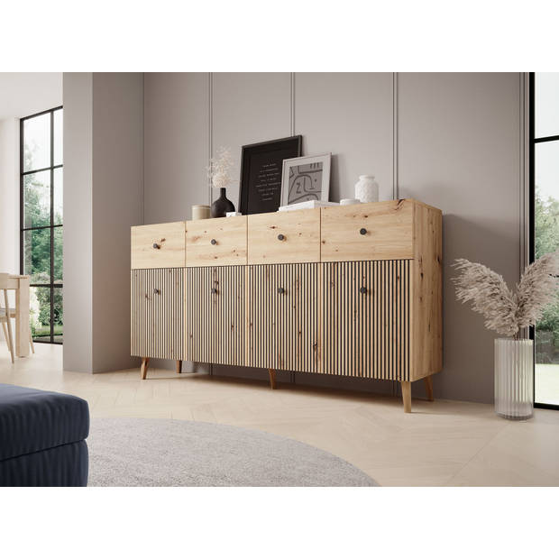 Meubella Dressoir Bali - Eiken - 180 cm