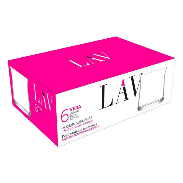 Glazenset LAV Vera 360 ml 6 Onderdelen (48 Stuks)