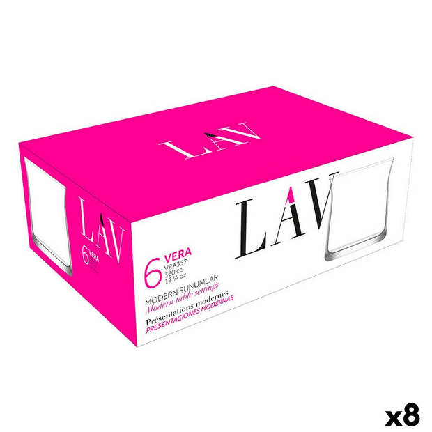 Glazenset LAV Vera 360 ml 6 Onderdelen (48 Stuks)