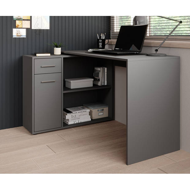 Meubella Bureau Nomi - Grijs - 120 cm