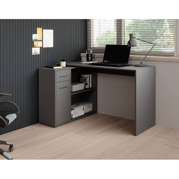 Meubella Bureau Nomi - Grijs - 120 cm