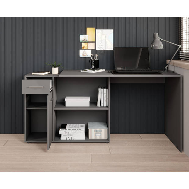 Meubella Bureau Nomi - Grijs - 120 cm