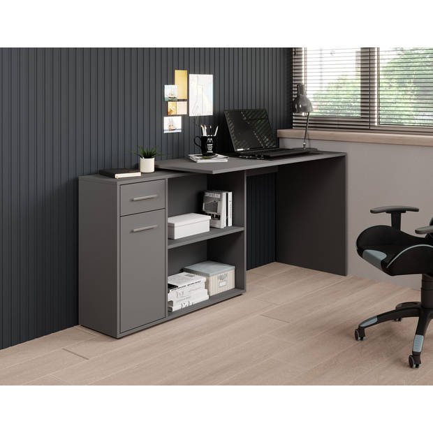 Meubella Bureau Nomi - Grijs - 120 cm