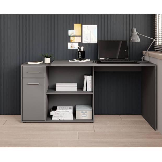 Meubella Bureau Nomi - Grijs - 120 cm