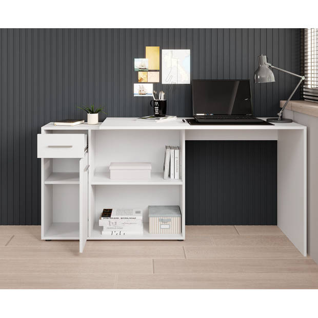 Meubella Bureau Nomi - Wit - 120 cm