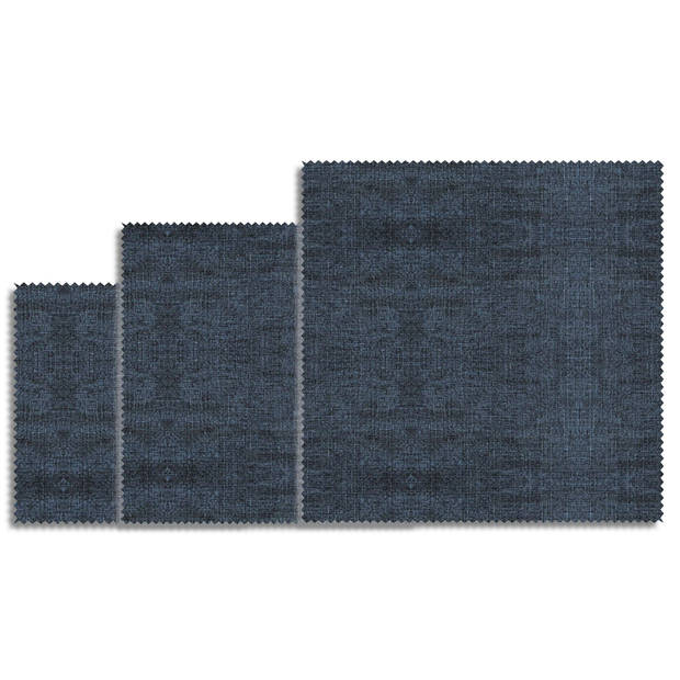Bee's Wax - Bijenwasdoek Jeans Set van 3 Stuks Assorti - Bijenwas - Blauw