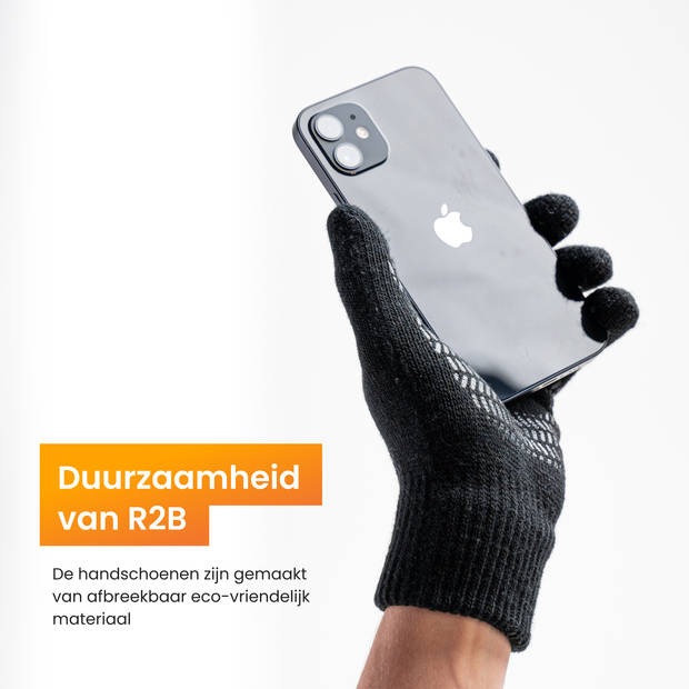 R2B® Touchscreen handschoenen heren / dames winter - Maat XL - Model Antwerpen - Scooter / Fiets / Wandelen