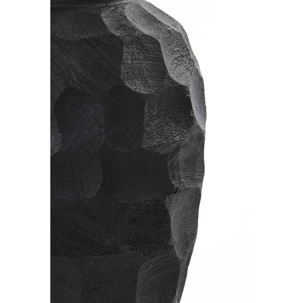Light&living Vaas deco Ø23x37 cm BONTOC hout mat zwart