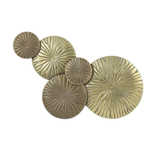 Light&living Wandornament 77x43x4 cm MONDANA antiek goud