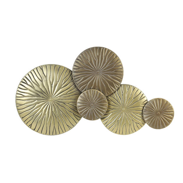 Light&living Wandornament 77x43x4 cm MONDANA antiek goud