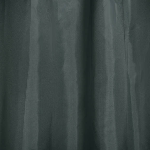 MSV Douchegordijn met ringen - donkergroen - gerecycled polyester - 180 x 200 cm - wasbaarA A  - Douchegordijnen