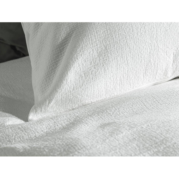 Geel dekbedovertrek Gavrel - Wit - Lits-jumeaux 240x200/220 cm