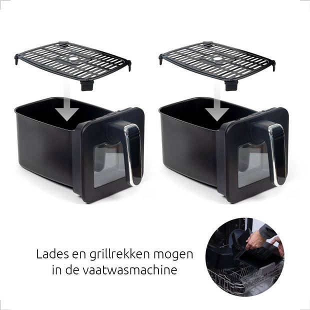 BluMill Dual Airfryer met doorkijkvenster