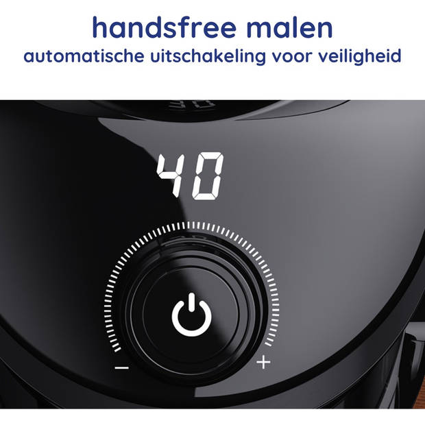 Safecourt Kitchen Koffiemolen Deluxe - Elektrische koffiemolen - Koffiebonen maler - Zwart