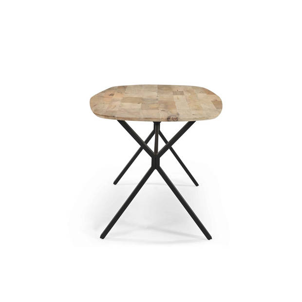 Giga Meubel - Eettafel 220cm - Deens Ovaal - Naturel Mangohout - Famke