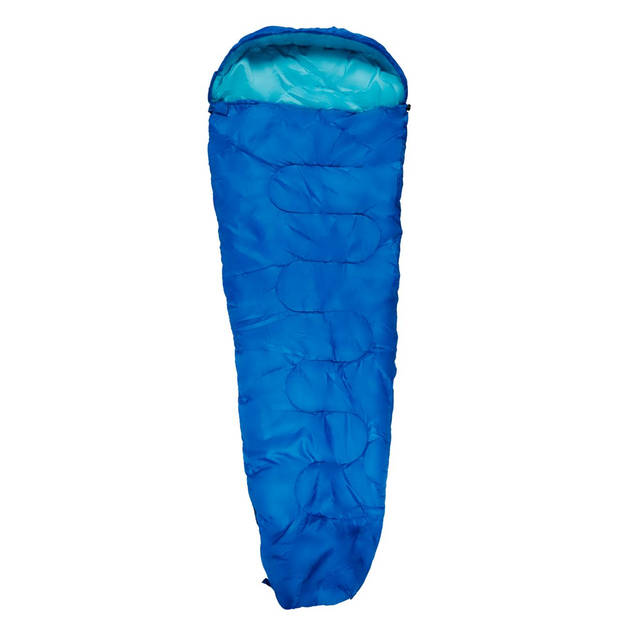 Camp Active Mummy Slaapzak - Zomerslaapzak voor 5°C tot 10°C - 210 x 80 cm - Blauw