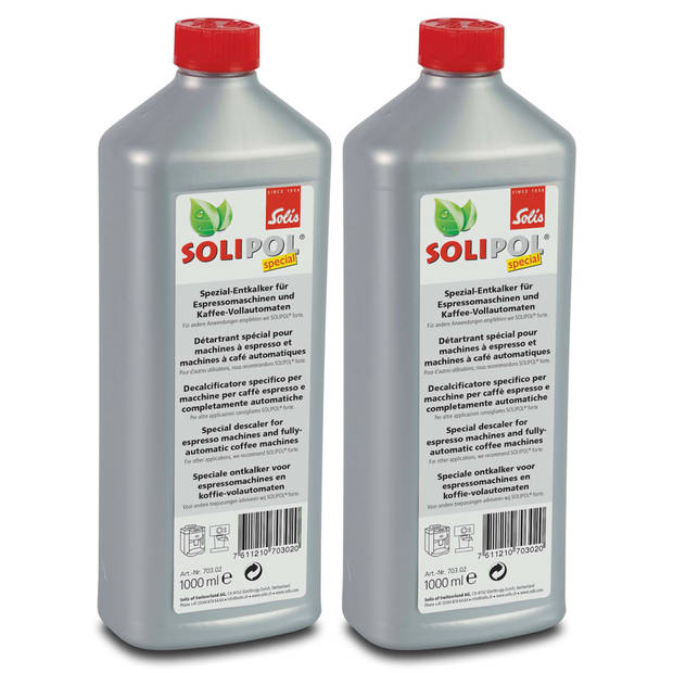 Solis Solipol Special Ontkalker - Ontkalker Koffiemachine - 2 x 1 Liter