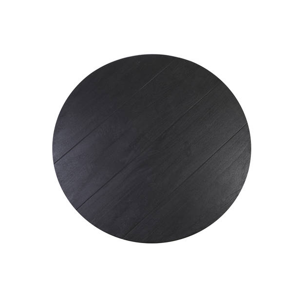 Light&living Eettafel Ø140x78 cm MUDEN mango hout mat zwart+zwart