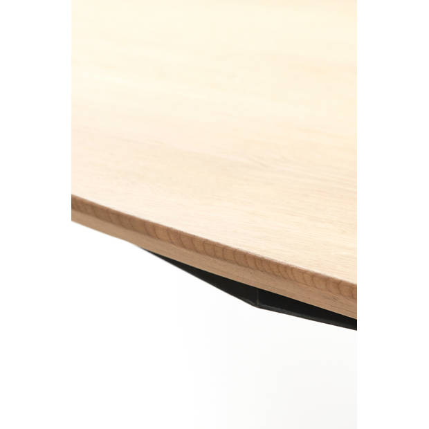 Light&living Eettafel 240x100x76 cm NORI eiken hout naturel-zwart