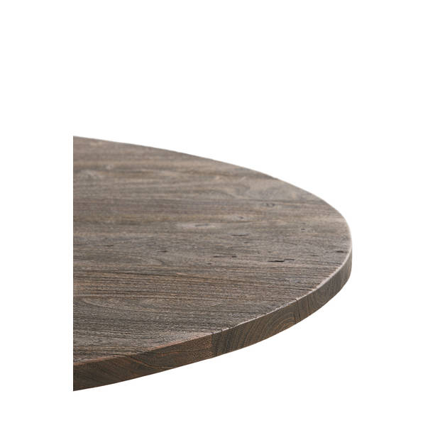 Light&living Eettafel Ø140x76 cm TURI acacia hout donker bruin-zwart