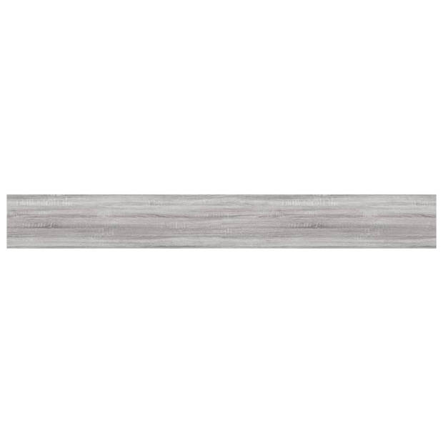 vidaXL Wandschappen 4 st 80x10x1,5 cm bewerkt hout grijs sonoma eiken