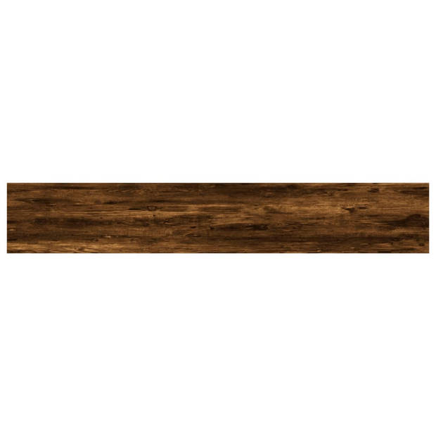 vidaXL Wandschappen 4 st 60x10x1,5 cm bewerkt hout gerookt eikenkleur