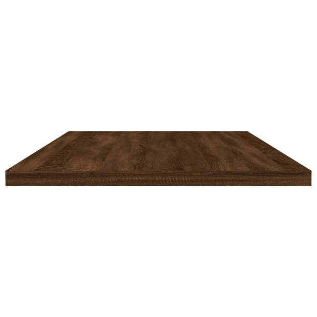 vidaXL Wandschappen 4 st 80x30x1,5 cm bewerkt hout bruin eikenkleur